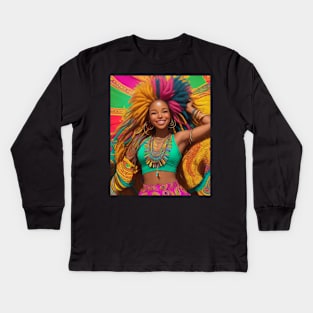 African girl Kids Long Sleeve T-Shirt